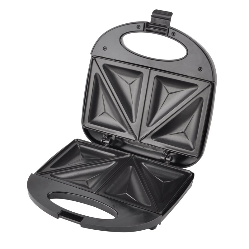 ¿De qué material está hecha la bandeja de horno de una sandwichera casera?